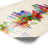 メキシコシティメキシコスカイライン フォトプリント            (角)