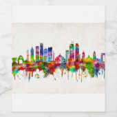 メキシコシティメキシコスカイライン ワインラベル (シングルラベル)