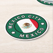 メキシコシティメキシコ ラウンドペーパーコースター (アングル)
