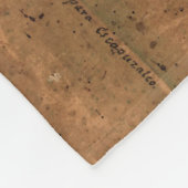 メキシコシティメキシコ(1800年)のヴィンテージの地図 フリースブランケット (角)