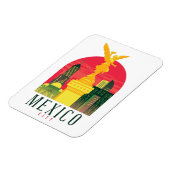 メキシコシティヴィンテージトラベルフォトマグネット マグネット (左側)