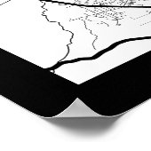 メキシコシティ地図 ポスター (角)