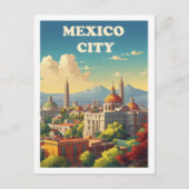 メキシコシティ有名なトラベルプレイス ポストカード (正面)