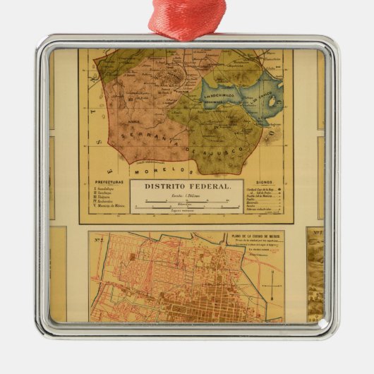 メキシコシティ2 メタルオーナメント (正面)