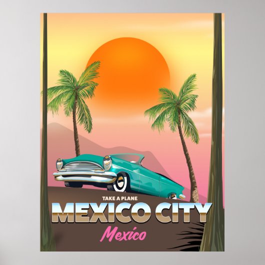 メキシコシティ メキシコの休日ポスター ポスター (正面)
