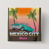 メキシコシティ，メキシコの祝日ポスター 缶バッジ (正面)