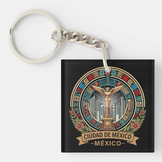 メキシコシティ メキシコ 中央アメリカ キーホルダー (正面)