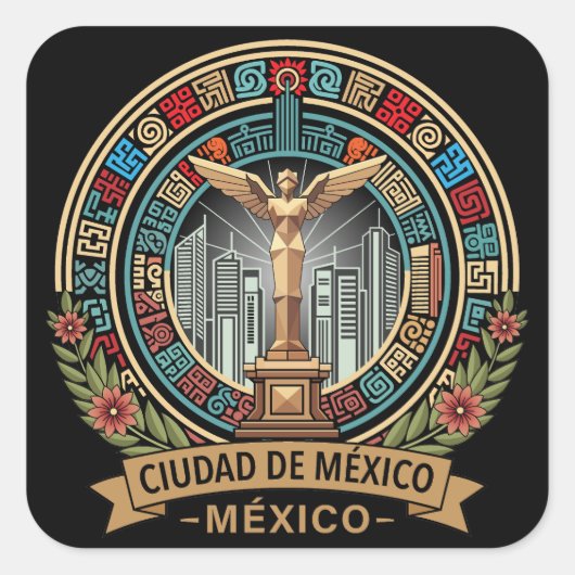 メキシコシティ メキシコ 中央アメリカ スクエアシール (正面)