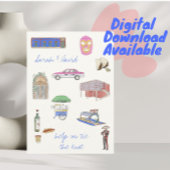 メキシコシティ  保存の日 絵とともに 招待状