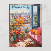 メキシコシティ 旅行 都市 絵画 美学 ポストカード (正面)