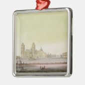 メキシコシティ(色の英語の主要広場の眺め メタルオーナメント (左)