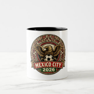 メキシコシティ 2026 ワールドカップ ホストシティ ヴィンテージ ツートーンマグカップ