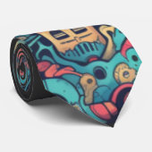 メキシコスカルのディアデロスミュエル ネクタイ (ロール)