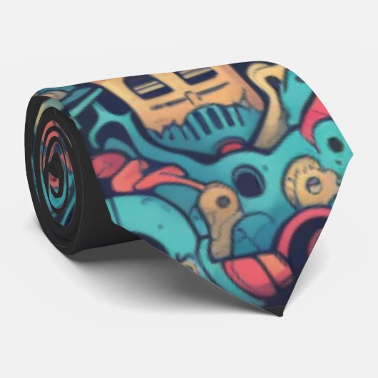 メキシコスカルのディアデロスミュエル ネクタイ (ロール)