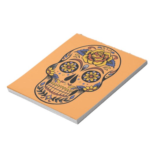 メキシコスカルの死者の日 ノートパッド (回転)