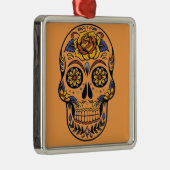 メキシコスカルの死者の日 メタルオーナメント (右)