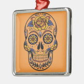 メキシコスカルの死者の日 メタルオーナメント (左)