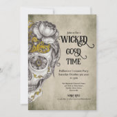 メキシコスカルハローウィンパーティ 招待状 (正面)