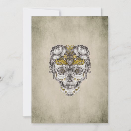 メキシコスカルハローウィンパーティ 招待状 (裏面)