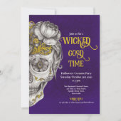 メキシコスカルパープルハローウィンパーティ 招待状 (正面)