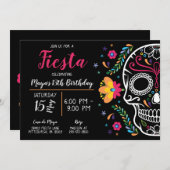 メキシコスカルフローラフェスタ誕生日招待状 招待状 (正面/裏面)