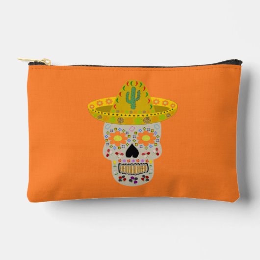 メキシコスカル アクセサリーポーチ (正面)