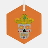 メキシコスカル ガラスオーナメント (裏面)