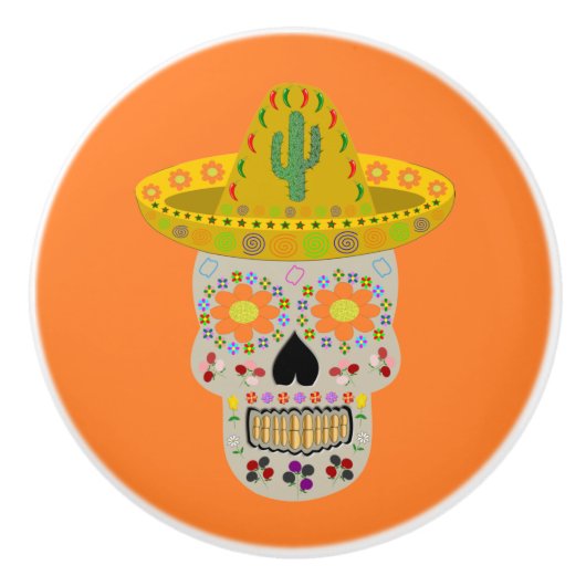 メキシコスカル セラミックノブ (正面)