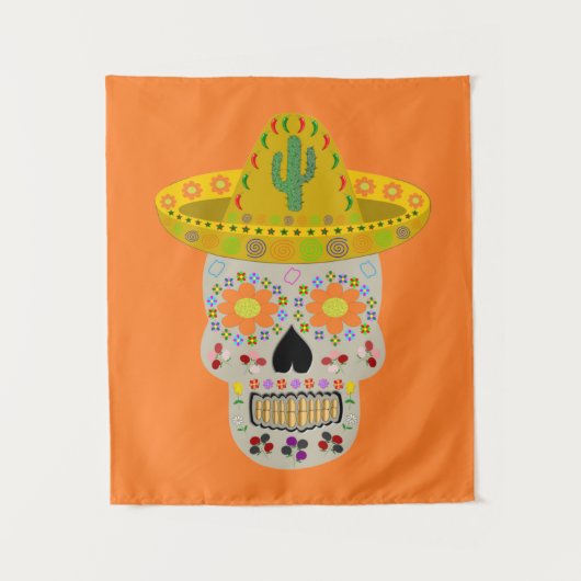 メキシコスカル タペストリー (正面)