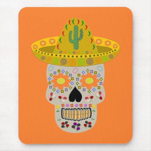 メキシコスカル マウスパッド (正面)