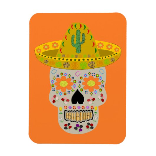 メキシコスカル マグネット (縦)