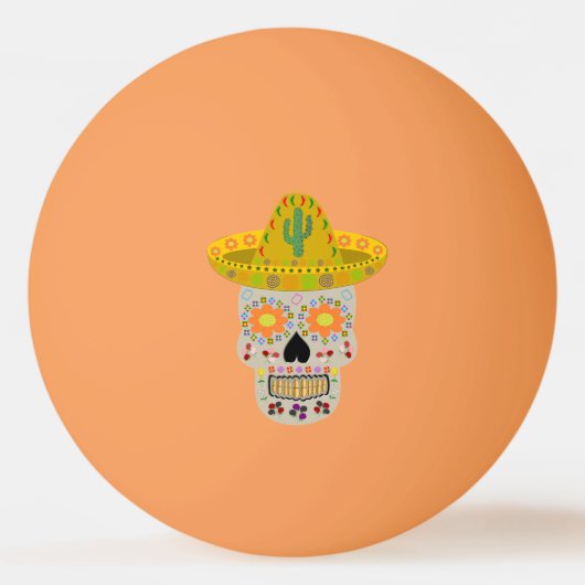 メキシコスカル 卓球ボール (正面)