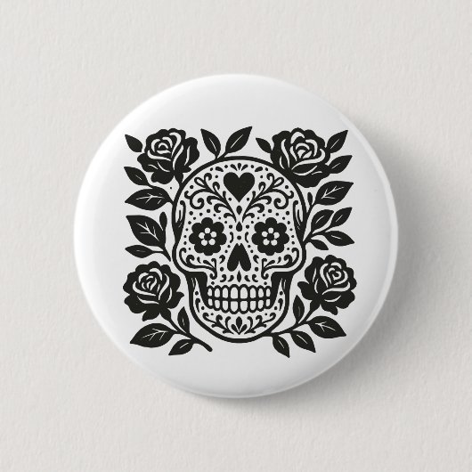 メキシコスカル 缶バッジ (正面)