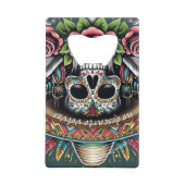 メキシコスカル、Calaca、メキシコ文化、ソンブレロ、 クレジットカード栓抜き (正面)