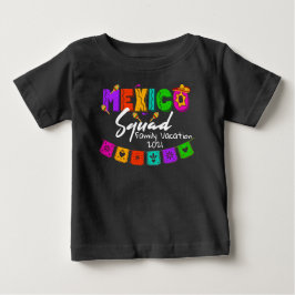 メキシコスクワッドカラーグループマッチングカスタム  ベビーTシャツ