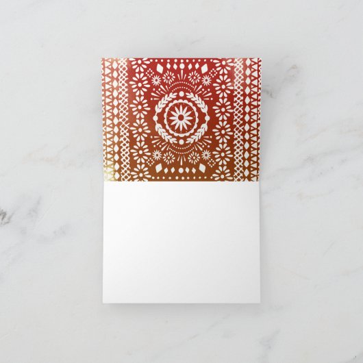 メキシコスタイルフィエスタ感謝していパーティー 招待状 (内部)