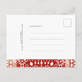 メキシコスタイル赤ちゃんシャワーありがとう インビテーションポストカード (裏面)