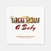 メキシコスタイル赤ちゃんシャワー スタンダードカクテルナプキン (正面)