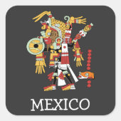 メキシコステッカー スクエアシール (正面)