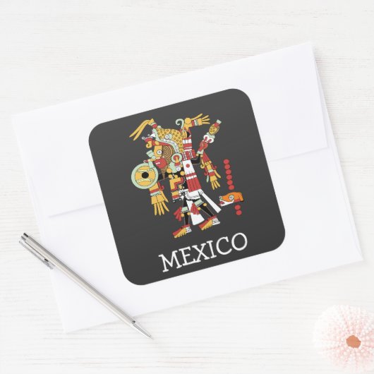 メキシコステッカー スクエアシール (封筒)