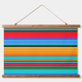 メキシコストライプのンセラペデザイン 吊り下げ型タペストリー (正面)