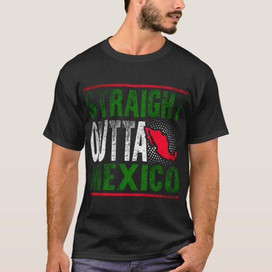 メキシコストレートアウトタメキシコ Tシャツ (正面)
