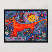 メキシコスペインののタスマニアの悪魔の犬と猫 ポストカード (正面)