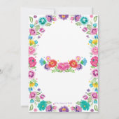 メキシコスペインののフローラ、セノリタ・ベビーシャワーガール 招待状 (裏面)