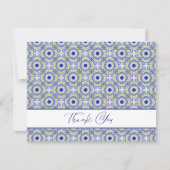 メキシコスペインのの結婚タラベラ サンキューカード (正面)