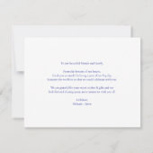 メキシコスペインのの結婚タラベラ サンキューカード (裏面)