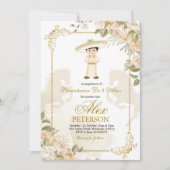 メキシコスペインの金ゴールドチャロ3アーノス招待状 招待状 (正面)