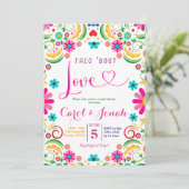メキシコタコブットラブカップルシャワー招待状 招待状 (スタンド正面)