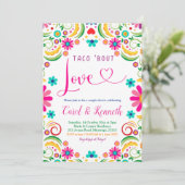 メキシコタコブットラブカップルシャワー招待状 招待状 (スタンド正面)