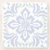 メキシコタラベラテラコッタタイルデザインNo. 10 ガラスコースター (裏面)